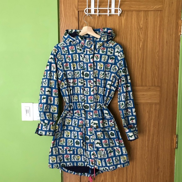 Boden Jackets & Blazers - Boden China Blue Seeds Packets US 10 Spring Parka